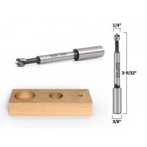 1/4" Diameter Steel Forstner Drill Bit - 3/8" Shank - Yonico 43003S