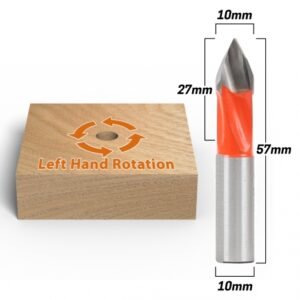 10mm Through Hole Boring Bit - Left Hand - 57mm Length - 10mm Shank - Yonico 42110L